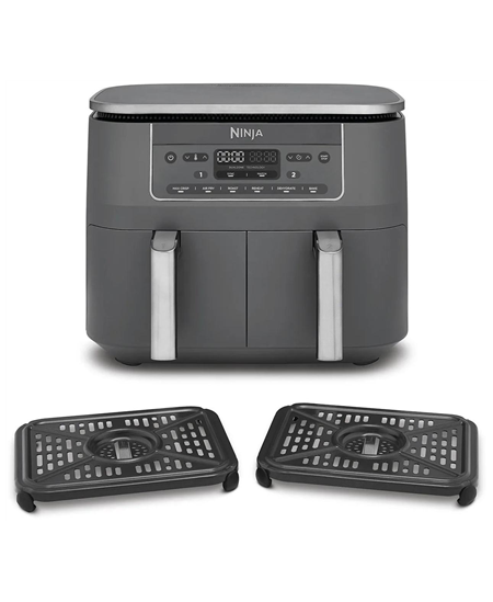 NINJA Double hot air fryer | DZ300EU | Power 2400 W | Capacity 7.6 L | Grey