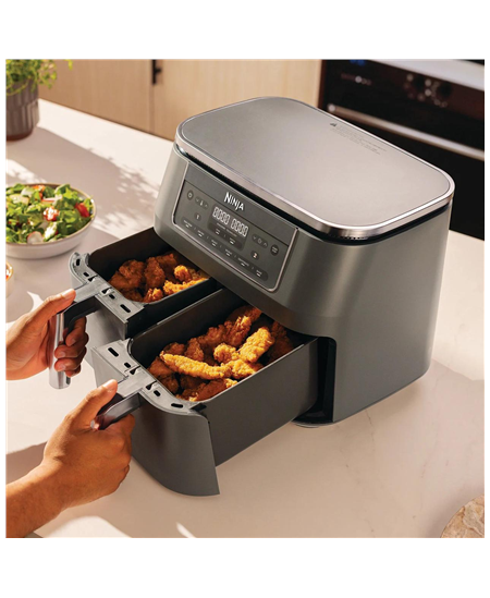 NINJA Double hot air fryer | DZ300EU | Power 2400 W | Capacity 7.6 L | Grey