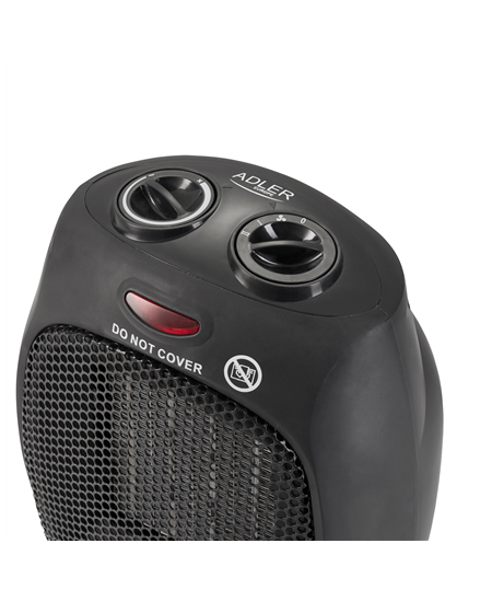Adler AD 7702 PTC Heater, Number of power levels 2, 1500  W, Number of fins Inapplicable, Black