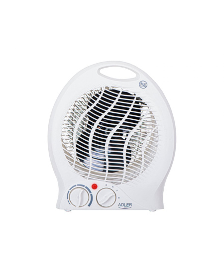 Adler Heater AD 7728 Fan Heater, 2000 W, Number of power levels 2, White