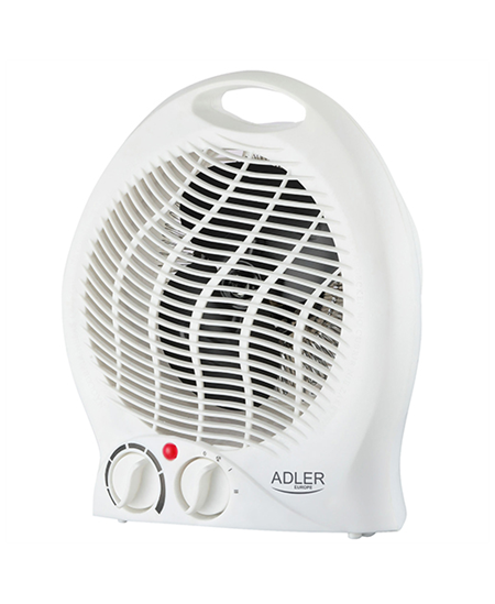 Adler Heater AD 7728 Fan Heater, 2000 W, Number of power levels 2, White