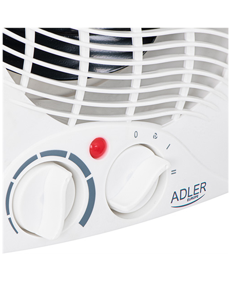 Adler Heater AD 7728 Fan Heater, 2000 W, Number of power levels 2, White