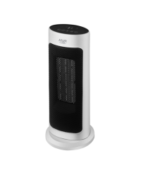 Adler Tower Fan Heater with Timer AD 7738 Ceramic, 2000 W, Number of power levels 2, Suitable for rooms up to 25 m², White