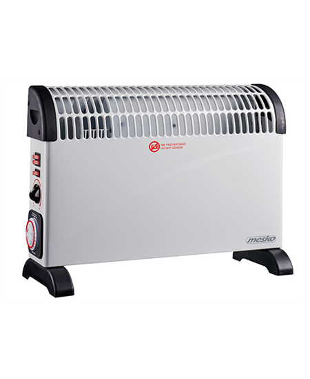 Mesko Convector Heater with Timer and Turbo Fan MS 7741w 2000 W, Number of power levels 3, White