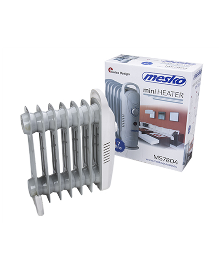 Mesko | MS 7804 | Oil Filled Radiator | 700 W | Number of power levels 1 | White
