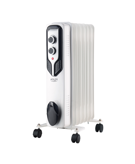 Adler | Oil-Filled Radiator | AD 7815 | Oil Filled Radiator | 1500 W | Number of power levels 3 | White