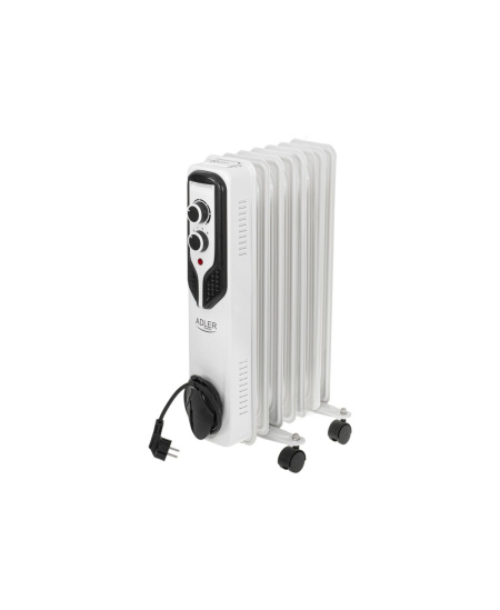Adler | Oil-Filled Radiator | AD 7815 | Oil Filled Radiator | 1500 W | Number of power levels 3 | White