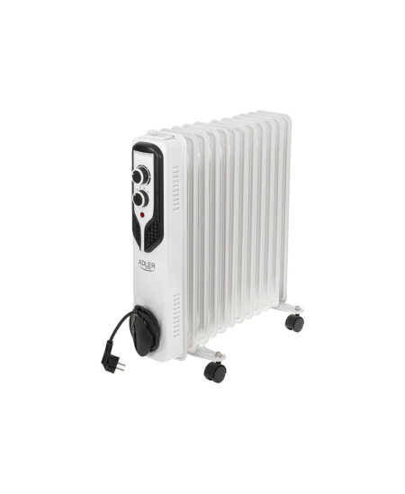 Adler | Oil-Filled Radiator | AD 7817 | Oil Filled Radiator | 2500 W | Number of power levels 3 | White