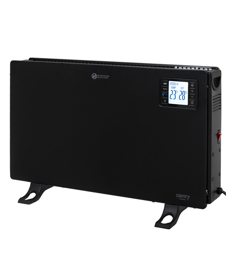 Camry Fan Heater with Remote Control | CR 7739 | Convection Heater | 2000 W | Number of power levels 3 (750W/1250W/2000W) | Blac