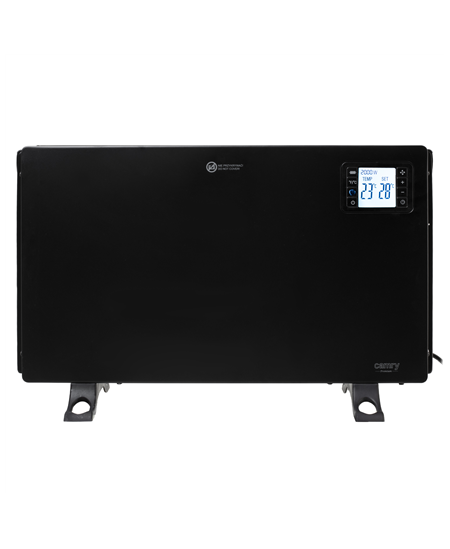 Camry Fan Heater with Remote Control | CR 7739 | Convection Heater | 2000 W | Number of power levels 3 (750W/1250W/2000W) | Blac