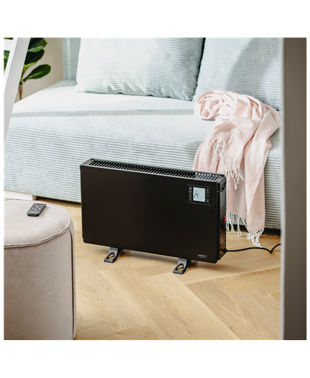 Camry Fan Heater with Remote Control | CR 7739 | Convection Heater | 2000 W | Number of power levels 3 (750W/1250W/2000W) | Blac