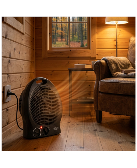 Adler AD 7761 Fan Heater, 2000 W, Black | Adler