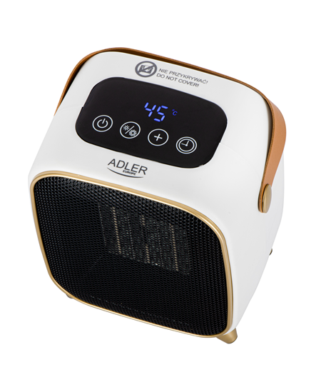 Adler AD 7762 Ceramic Fan Heater with LED Display, Cool Air Fan