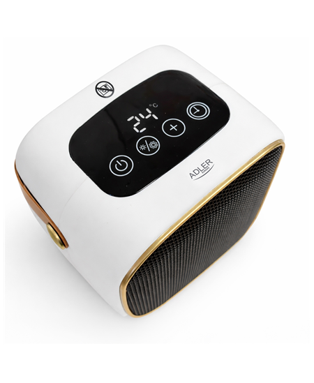 Adler AD 7762 Ceramic Fan Heater with LED Display, Cool Air Fan