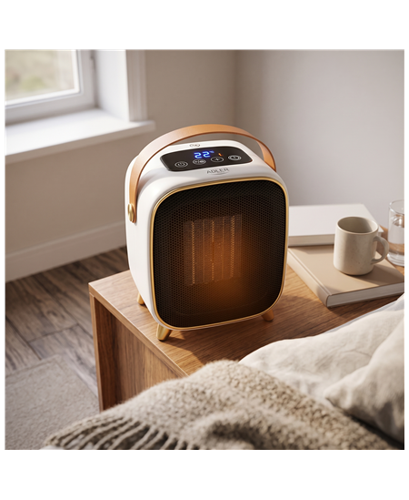Adler AD 7762 Ceramic Fan Heater with LED Display, Cool Air Fan