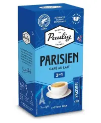 Kavos gėrimas PAULIG PARISIEN CAFÉ AU LAIT 3in1, 10 vnt.