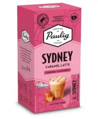Kavos gėrimas PAULIG SYDNEY CARAMEL LATTE, 8 vnt.