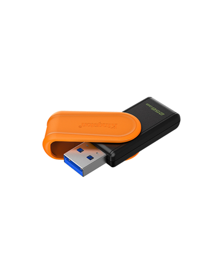 Kingston USB Flash Drive | DataTraveler Exodia S | 256 GB | USB Type-A | Black/Orange