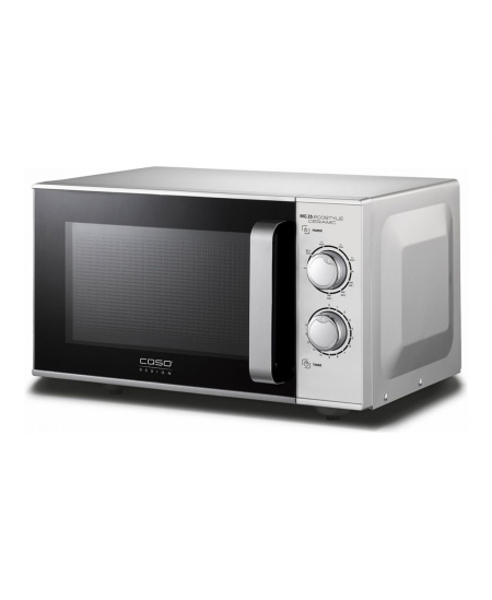 Caso | Ceramic Microwave Oven with Grill | MG 25 Ecostyle | Free standing | 900 W | 25 L | Grill | Silver