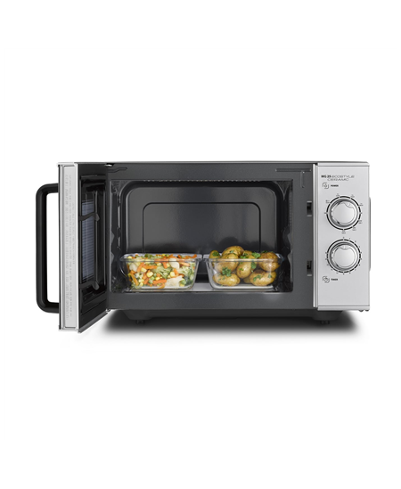 Caso | Ceramic Microwave Oven with Grill | MG 25 Ecostyle | Free standing | 900 W | 25 L | Grill | Silver