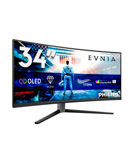 Philips | 34M2C6500/00 Evnia 6000 | 34 " | LED | WQHD | 21:9 | 175 Hz | 0.03 ms | 3440 x 1440 pixels | HDMI ports quantity 
