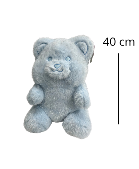 Pliušinius meškiukas, blizgaus kailiuko 40 cm