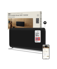 Mill Invisible Smart WiFi Panel heater G4 | PA1500WIFI4A | Panel Heater | 1500 W | Suitable for rooms up to 18-22 m² | Black | 
