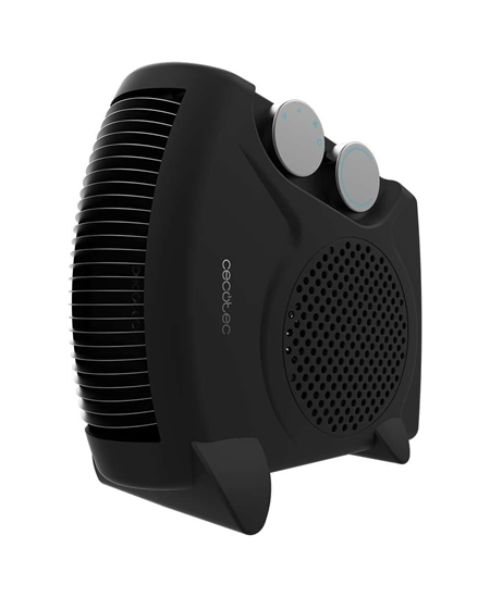 Cecotec ReadyWarm 2000 Max Dual Black | Fan heater | 2000 W | Number of power levels 3 | Suitable for rooms up to 20 m² | Black