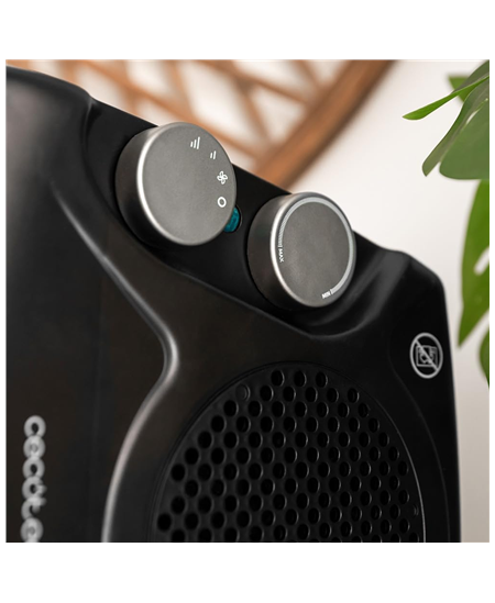 Cecotec ReadyWarm 2000 Max Dual Black | Fan heater | 2000 W | Number of power levels 3 | Suitable for rooms up to 20 m² | Black