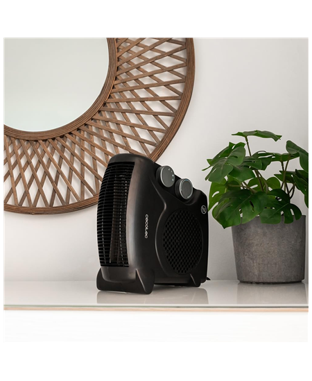 Cecotec ReadyWarm 2000 Max Dual Black | Fan heater | 2000 W | Number of power levels 3 | Suitable for rooms up to 20 m² | Black