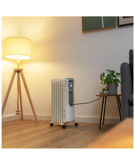 Cecotec ReadyWarm 7000 Space | Oil Radiator | 1500 W | Number of power levels 3 | Suitable for rooms up to 15 m² | White