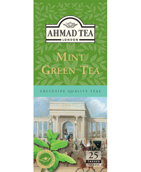 Ahmad Tea Mėtų skonio žalioji arbata. maišeliuose, 25 vnt.