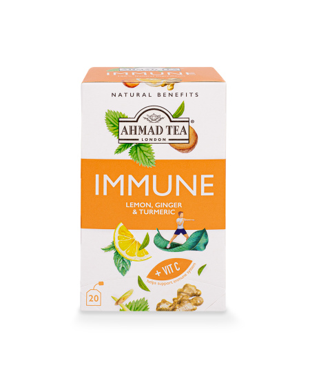 Ahmad Tea Natūrali arbata ''Immune'', vokeliuose su siūlu, 20 vnt.