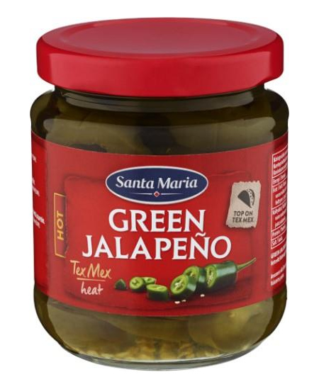Aitriosios jalapeno paprikos, 215 / 110 g