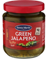Aitriosios jalapeno paprikos, 215 / 110 g