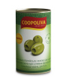 Alyvuogės COOPOLIVA, žalios, be kauliukų, M dydis, 350 g / 150 g
