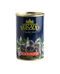 Alyvuogės MIKADO, juodos, be kaulo, M dydis, 280 g/90 g