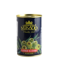 Alyvuogės MIKADO, žalios, be kaulo, M dydis, 280g/90g