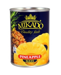 Ananasų griežinėliai MIKADO, 565 g / 340 g