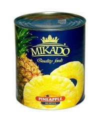Ananasų griežinėliai MIKADO, 820 g / 490 g