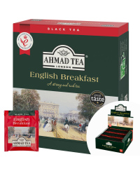 Arbata AHMAD Alu ENGLISH Breakfast, 100 x 2 g arbatos pakelių.