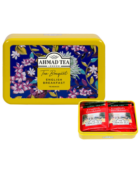 Arbata Ahmad, Tea Bouqet English Breakfast, metalinėje dėžutėje, 10vnt