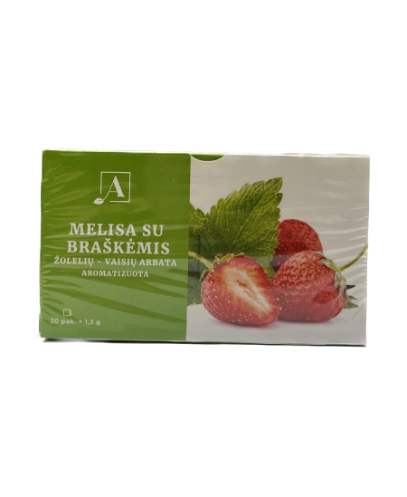 Arbata Austėja melisų/braškių 20x1.3 g
