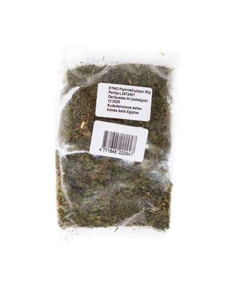 Arbata pipirmėčių lapai, 50g