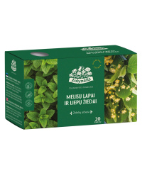 Arbata ŽOLYNĖLIS, melisų lapai ir liepų žiedai 1,2 g x 20