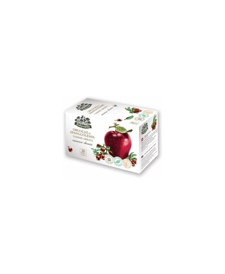 Arbata ŽOLYNĖLIS,su obuoliais ir spanguolėmis, 20 x 2,5 g