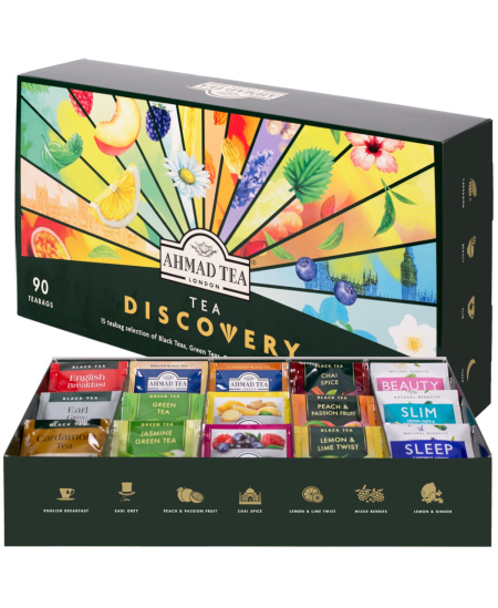 Arbatos rinkinys Ahmad, Discovery Selection, dėžutėje, 90vnt