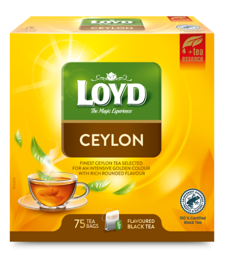 Aromatizuota juodoji arbata LOYD Ceylon, 75 x 2g