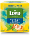 Aromatizuota žalioji arbata LOYD mėtos ir Manuka medaus skonio, 20x1,7g