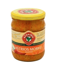 Aštrios morkų salotos KĖDAINIŲ, 0,5/480 g